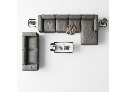 Corner sofa couch upholstery living landscape corner sofas set L shape gray