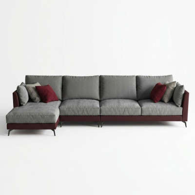 Corner sectional L-shaped living area sofa upholstered suite fabric sofas furniture