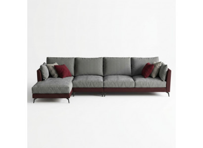 Corner sectional L-shaped living area sofa upholstered suite fabric sofas furniture