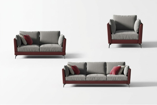 Sofa set 3+2+1 seater fabric textile living landscape sofas couches upholstery