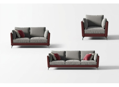 Sofa set 3+2+1 seater fabric textile living landscape sofas couches upholstery