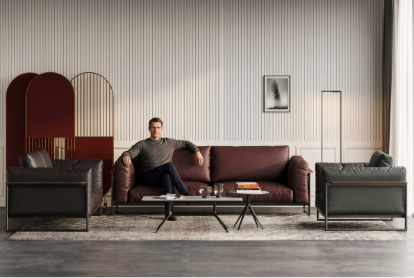 3-piece sofa set Italian furniture living area sofas couches upholstery