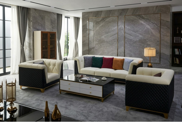 Leather sofa set couch designs modern sofa 3+2+1