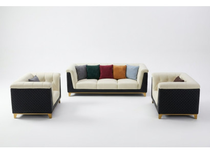 Leather sofa set couch designs modern sofa 3+2+1