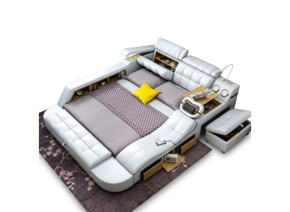Bed Multifunction - Safe - Heating Lounger - USB - Sound Double Beds