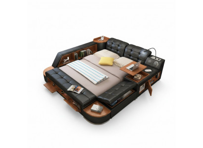 Multifunction bed beds double bed decor double bed upholstered bed bedroom