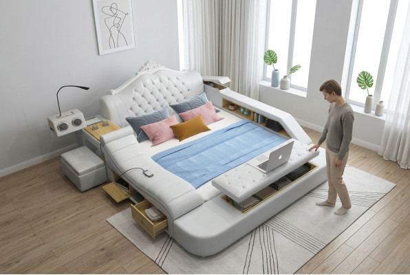 Multifunctional bed beds decor double bed double bed upholstered bed bedroom