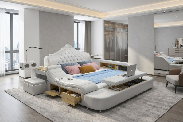 Multifunctional bed beds decor double bed double bed upholstered bed bedroom