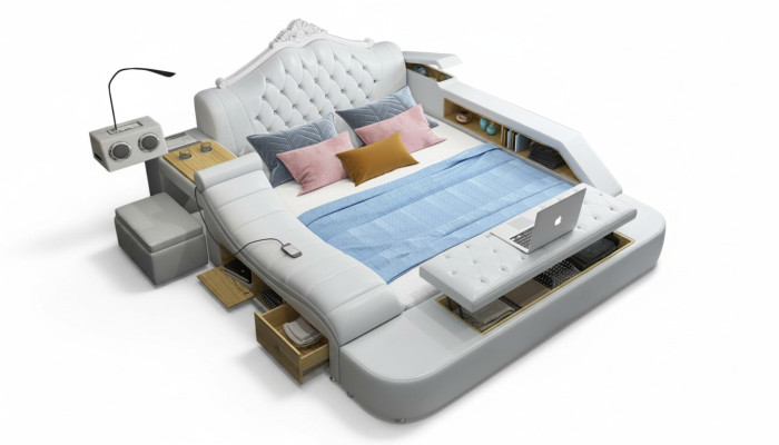Multifunctional bed beds decor double bed double bed upholstered bed bedroom
