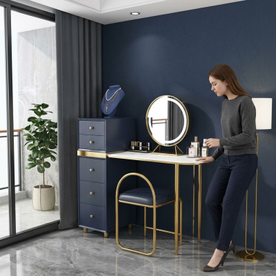 Vanity table stool complete set dresser bedroom new 2-piece set