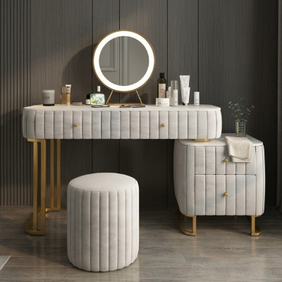 Designer console dressing table cosmetic table mirror decor dresser vanity