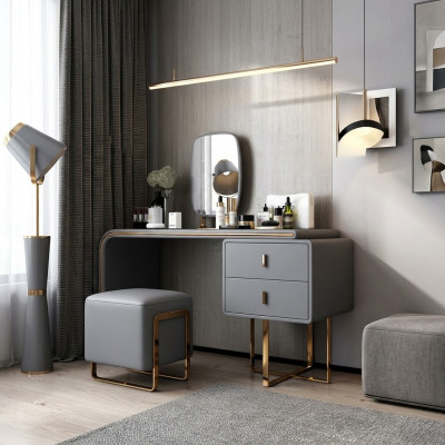 Classic vanity. Mirror luxury console chest of drawers bedroom