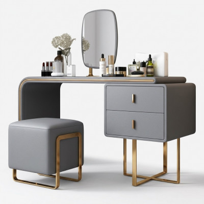 Classic vanity. Mirror luxury console chest of drawers bedroom
