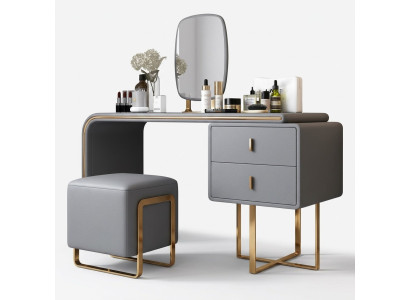 Classic vanity. Mirror luxury console chest of drawers bedroom