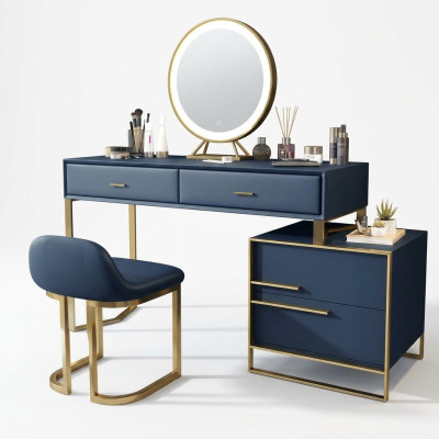Dressing table mirror stool complete set dresser bedroom