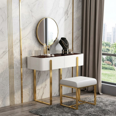Dressing table makeup table cosmetic table chest of drawers with mirror consoles