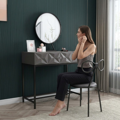 Table Classic Console Mirror Vanity Bedroom Stool Set Dresser