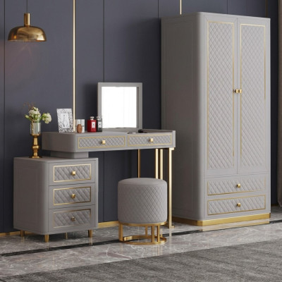 Dressing table console makeup tables table consoles metal mirror