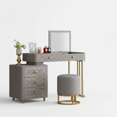 Dressing table console makeup tables table consoles metal mirror