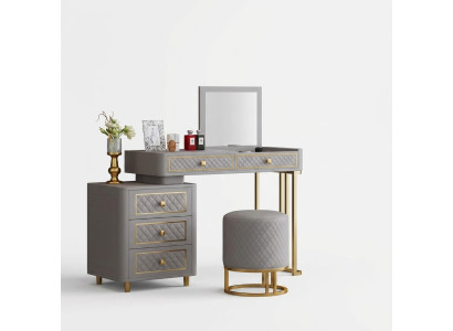 Dressing table console makeup tables table consoles metal mirror