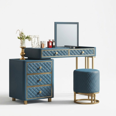 Makeup table, dressing table, cosmetic table, stool, mirror, nightstands