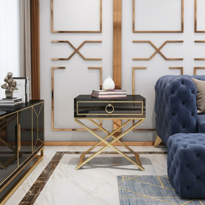 Night console table side bedroom decor dresser cabinet tables
