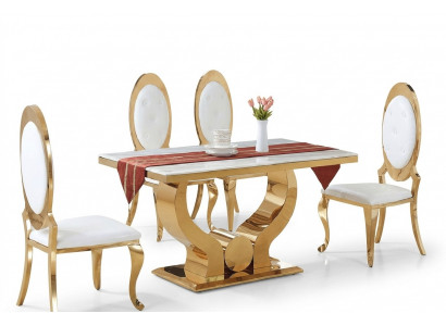 Dining table, dining room set, dining group, classic table 5-piece set, chair, new.