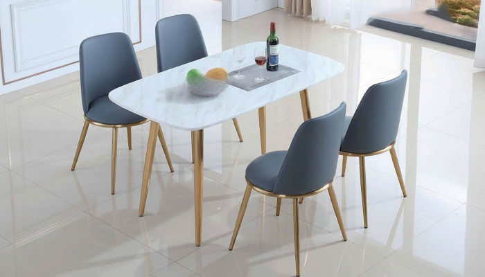 Complete set dining table + 4 chairs dining room set dining group table 5-piece