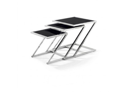 Set of 3 Coffee Tables Design Side Table Living Room Table