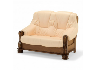 2-seater sofa couch sofas couches living room wood leather two-seater furniture new