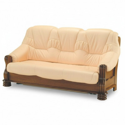 Luxury sofa 3-seater couch upholstery wood leather sofa set three-seater couches