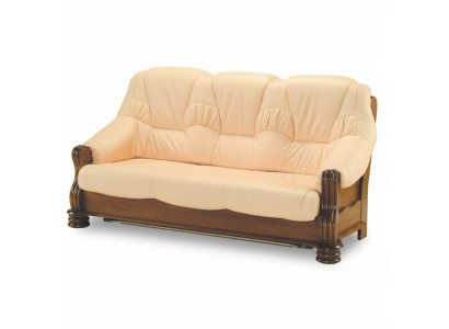 Luxury sofa 3-seater couch upholstery wood leather sofa set three-seater couches