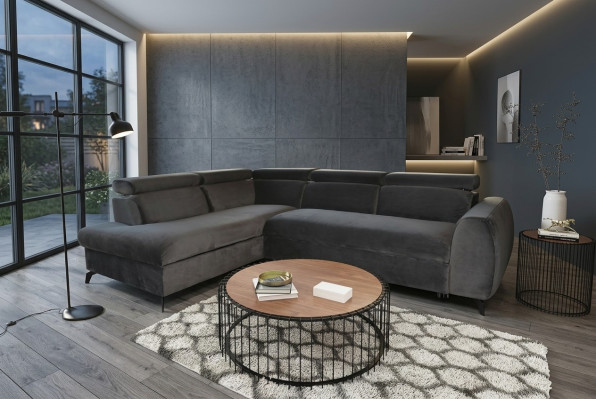 Sofa Corner Sofa Living Area L-Shape Designer Sofa Luxury Corner Sofas Fabric Sofa Textile