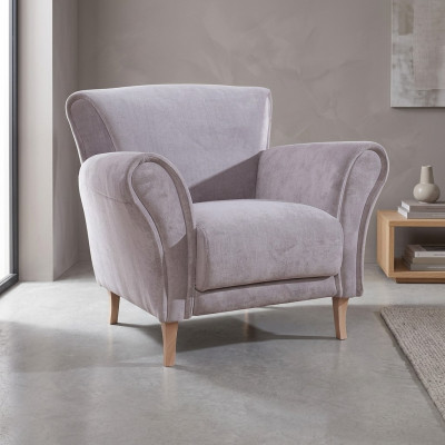 Armchair Chair Velvet Purple Relax Lounge Armchair Soft Living Room TV Sofa Couch