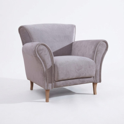 Armchair Chair Velvet Purple Relax Lounge Armchair Soft Living Room TV Sofa Couch