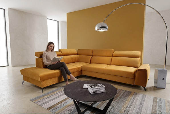 Sectional L-shaped sofa new modern sleep couches upholstered furniture