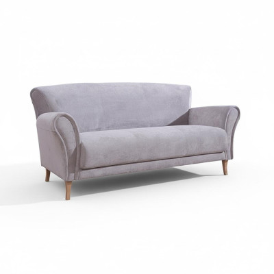 Three-seater fabric couch sofa purple textile couches sofas upholstery suite luxury new