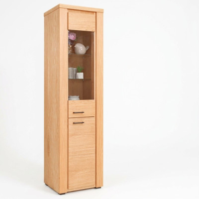 Display beech sideboard wooden single display cabinet glass cabinet cupboards cabinet furniture