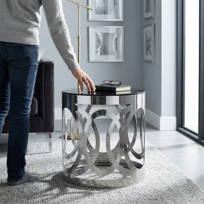 Side Table Round Table Coffee Table Sofa Metal Living Room Round