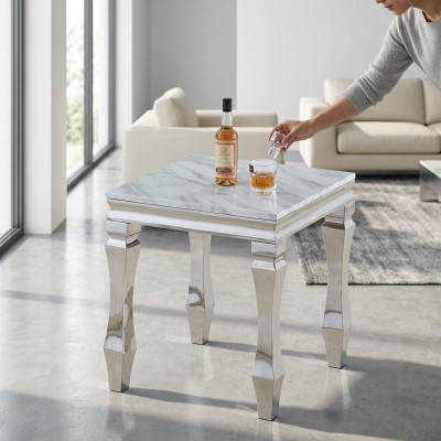 Side table tables stainless steel side tables luxury living room furniture table