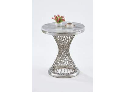 Round side table coffee table stainless steel luxury furniture living room round