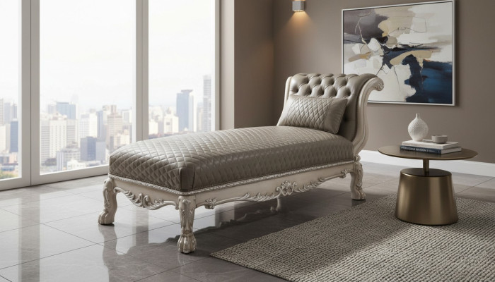 Liege Classical Leather Luxury Lounges Lounge Chair Chesterfield Chaise Longue