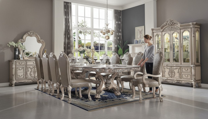 Large Knight Table Baroque Dining Table XXL 345cm Wood Tables Classic Furniture New