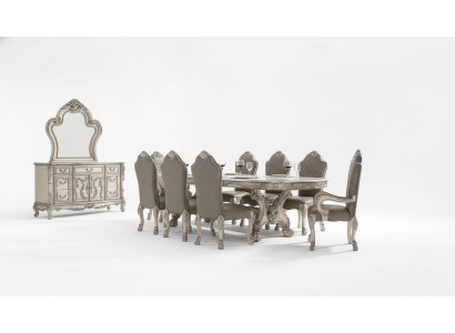 Large Knight Table Baroque Dining Table XXL 345cm Wood Tables Classic Furniture New