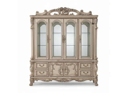 Classic design showcase glass cabinet display cupboard shelf Baroque
