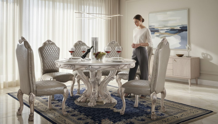 Dining room chair armchair set 6x chair without armrests luxury armchair baroque chairs