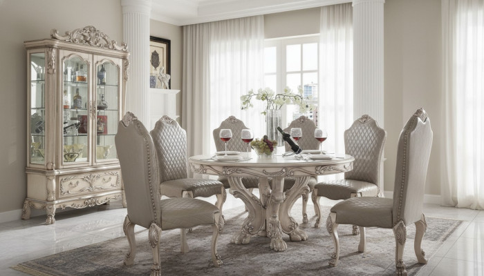 Dining room set dining group wood table tables 7-piece complete set dining table 6x chairs