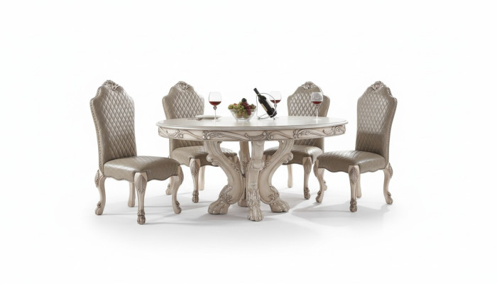 Dining room set dining group wood table tables 7-piece complete set dining table 6x chairs