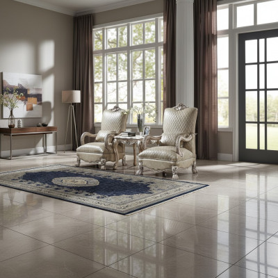 Set of 2x armchairs side table living room table sofa coffee table side 3-piece set