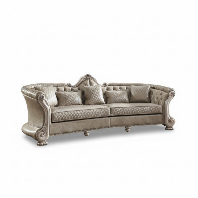 Big XXL Sofa Couch Classic Furniture Upholstered Sofas 4-Seater Baroque Textile Couches